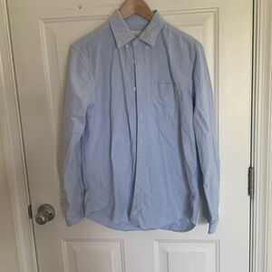 American Eagle light blue long sleeved button shirt.